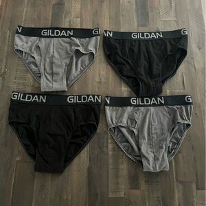 MENS GILDAN COTTON STRETCH BRIEFS 4 PAIRS